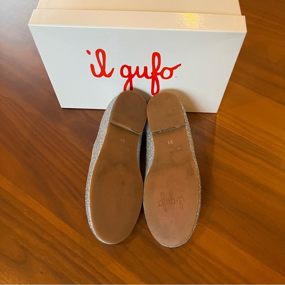IL GUFO |  Argento Glittered Ballet Flats 
Size EU 31 [like a US size 1] - Picture 4 of 9